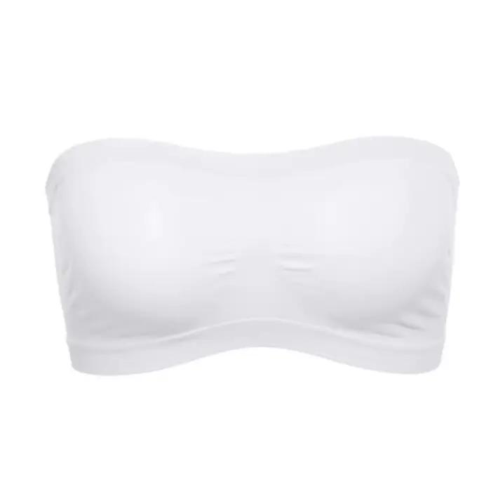 Soutien-gorge sans bretelles extensible pour femme, bandeau enveloppant la poitrine, sans doublure, sans couture, à la mode, respirant, doux, adapté aux hauts à une épaule