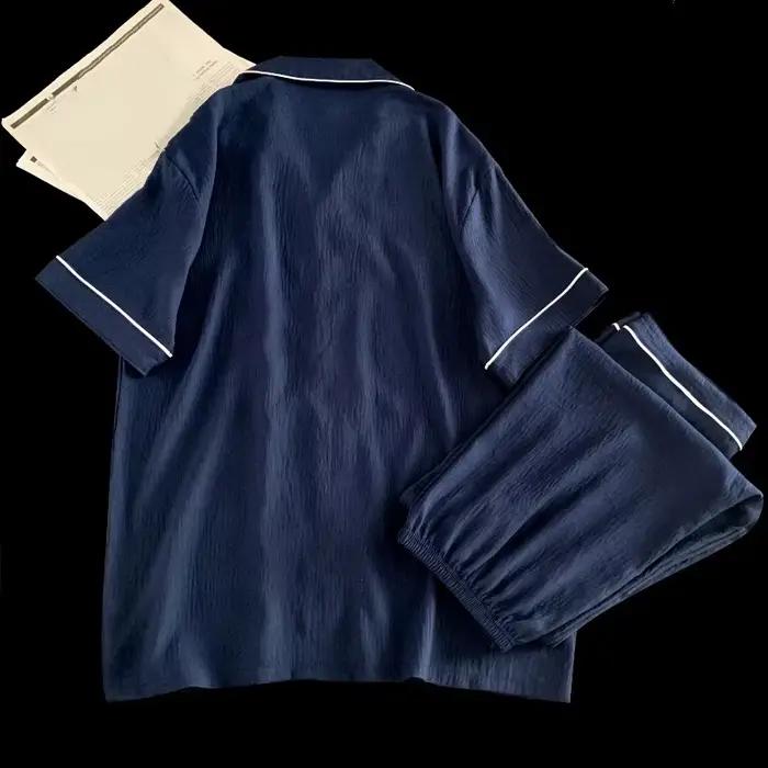 Ensemble de pyjama homme grande taille L-5XL, broderie lettre, mode décontractée, surdimensionné, été, nouveauté 2026, ensemble deux pièces