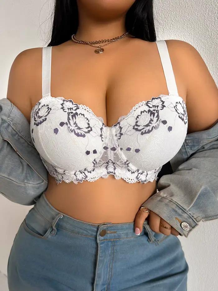 Soutien-gorge Quotidien Grande Taille pour Femme à Bretelles Larges