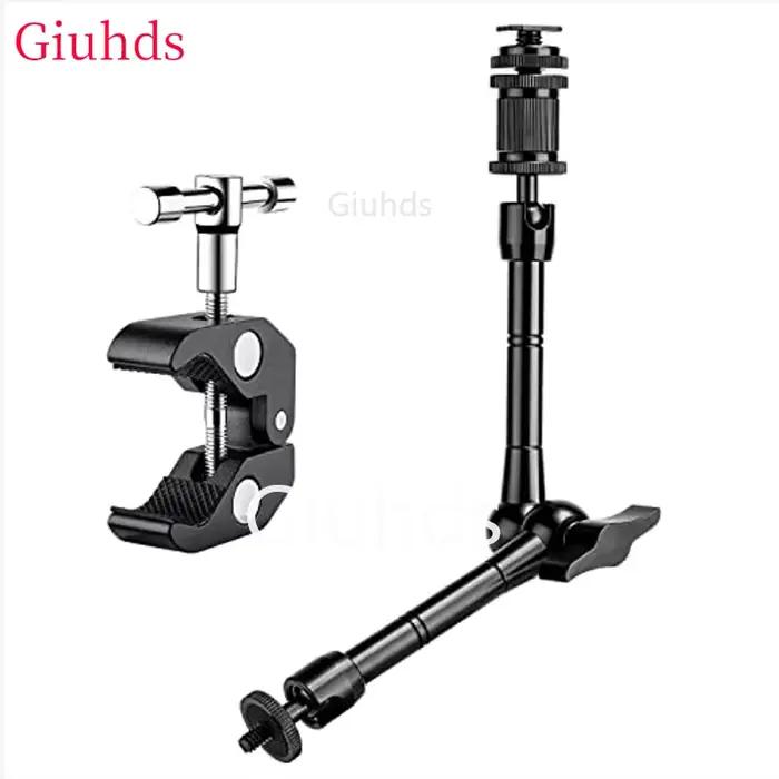 Bras articulé magique en métal, Super pince réglable pour lumière LED LCD vidéo SLR DSLR, accessoires d'appareil photo