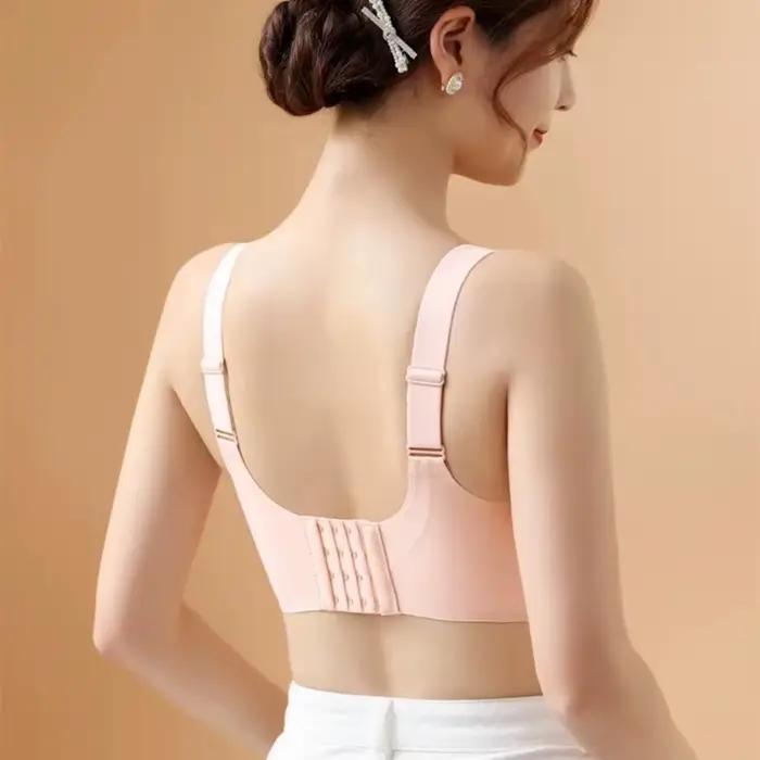 Soutien-gorge push-up à soutien souple de grande taille pour femmes, une pièce sans couture, sans fil, soutien-gorge fin au dos de sport réglable, haute qualité