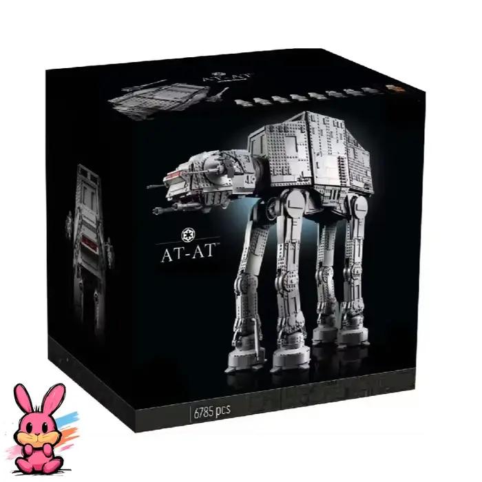Collection populaire Bandai : Briques de construction innovantes 6785 pièces, modèle de marcheur blindé AT-AT, briques compatibles