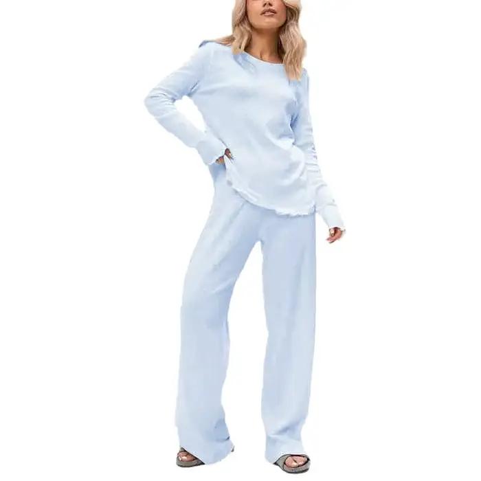 Ensemble pyjama élégant à manches longues pour femmes