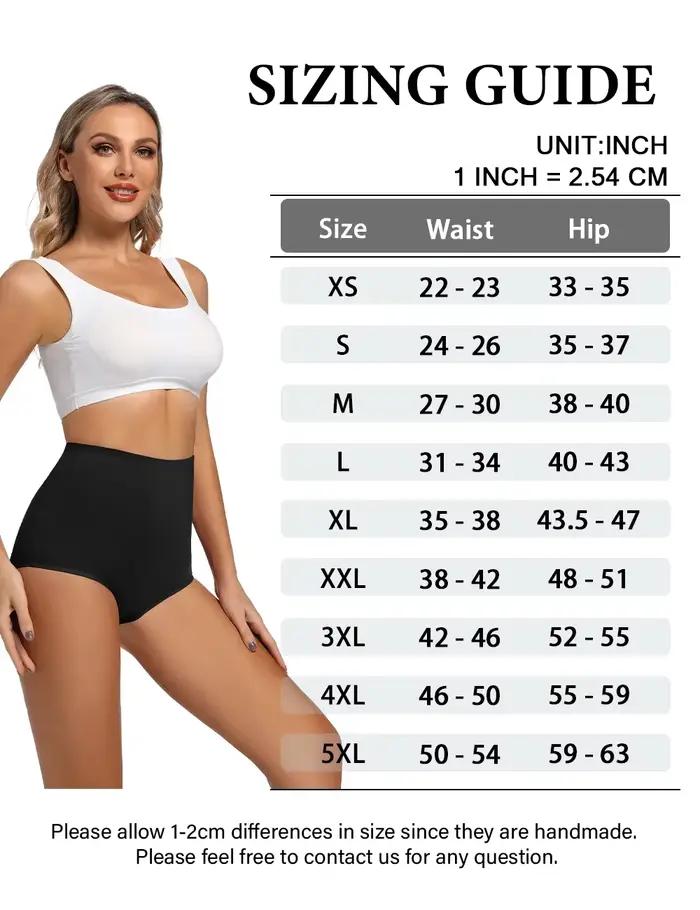 POKARLA 5 pièces culottes taille très haute pour femmes sous-vêtements confortables à couverture complète dames slips noirs ensemble 95% tissu Polyester