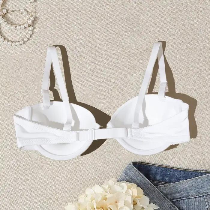 BEAUWEAR fermeture avant Demi soutien-gorge pour femme plaine Invisible T-shirt