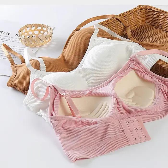Soutien-Gorge Rembourré Push Up Enveloppé en Coton