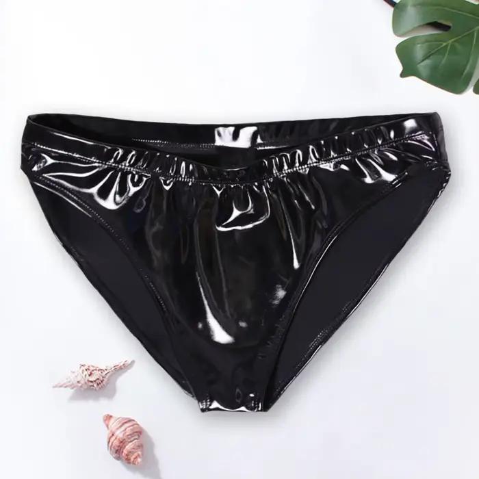 Femmes caleçons charmant taille haute brillant miroir peinture