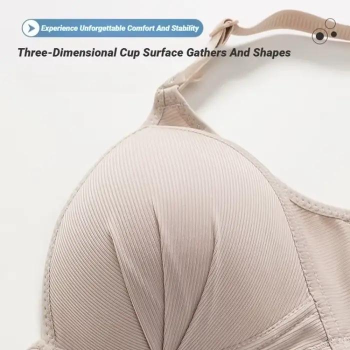 Nouveau soutien-gorge sexy push-up grande taille à boucle avant pour femme