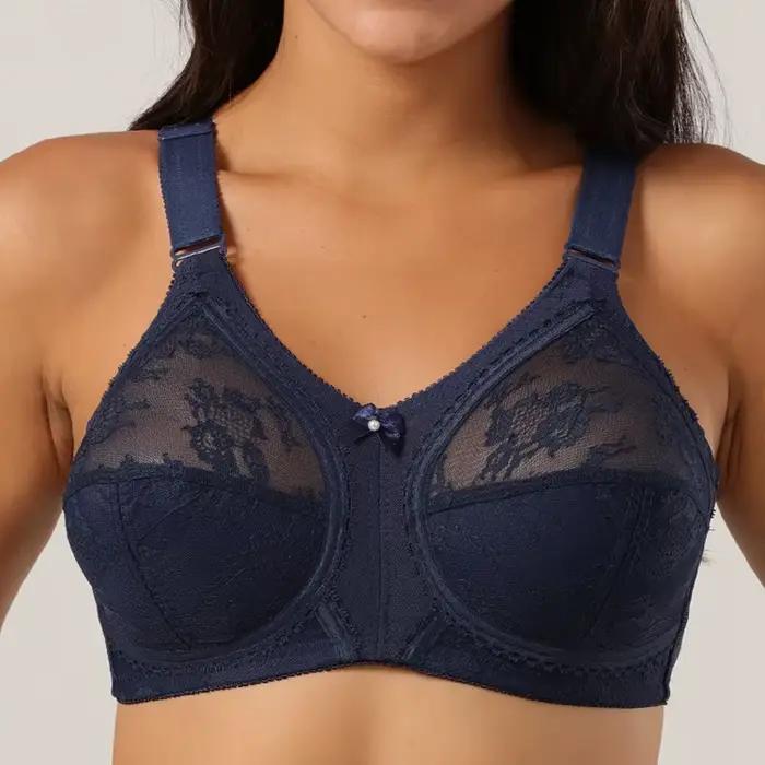 Soutiens-gorge en dentelle sans fil pour femmes, sans éponge, évider, sexy, lingerie, bonnet complet, grande tasse, mince, grande taille, sous-vêtements féminins