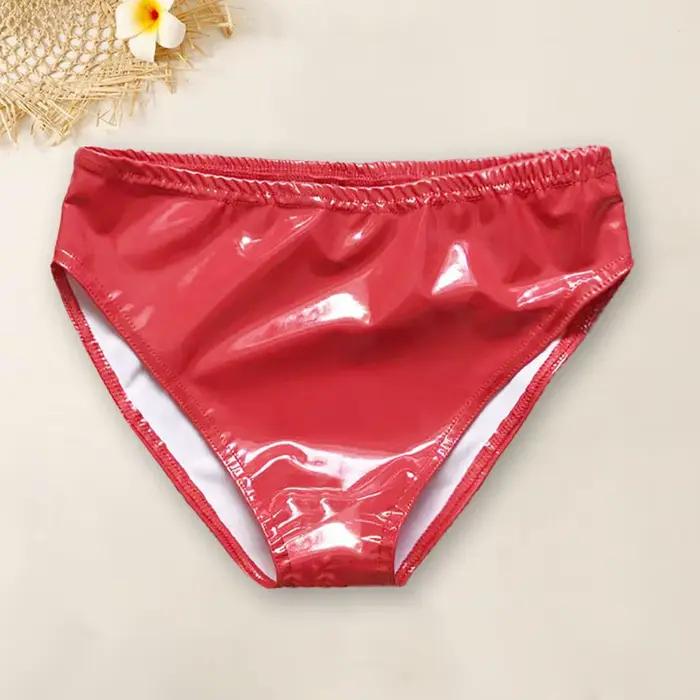 Femmes caleçons charmant taille haute brillant miroir peinture