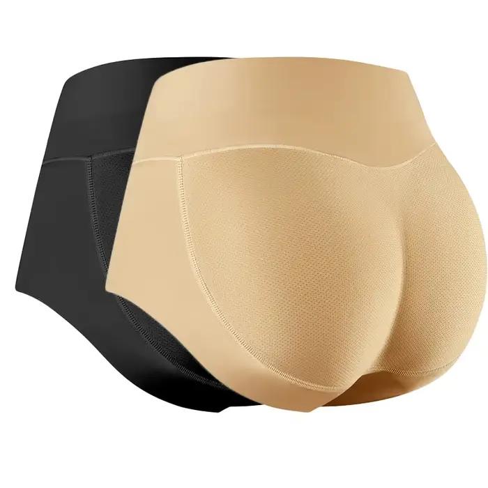Femmes corps Shaper fesses rembourrées culotte taille moyenne hanche Pad faux bout