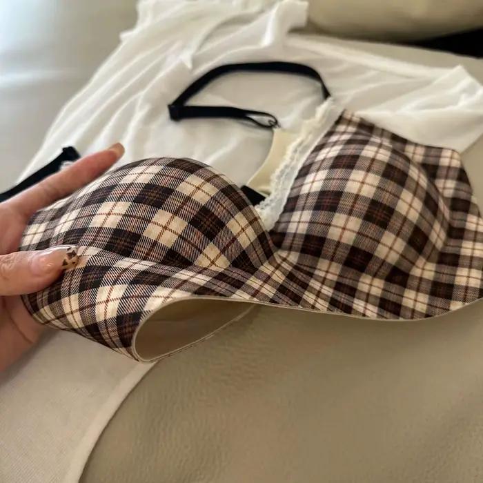 Lingerie sans couture à motif rétro pour femme