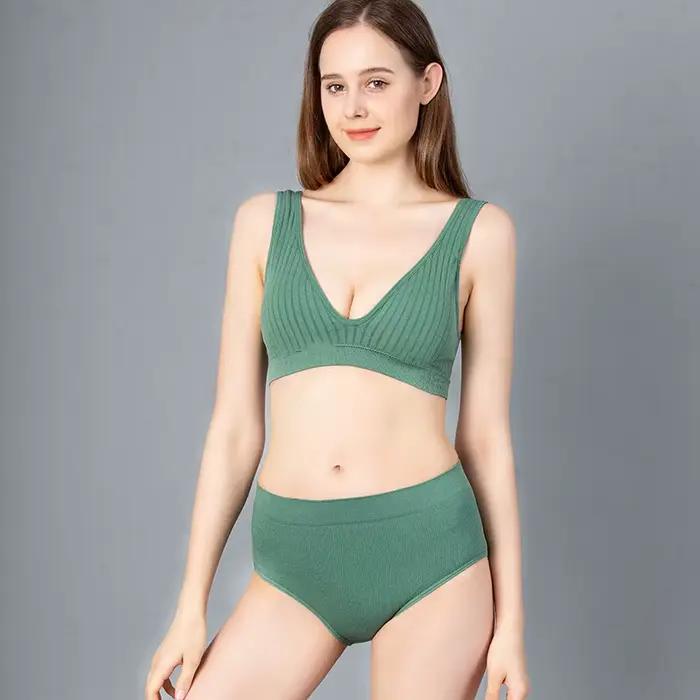 Soutien-gorge sans couture femmes bustiers bustier en V profond haut de soutien-gorge Sexy sous-vêtements féminins doux Bandeau soutien-gorge respirant sport Bralette haut