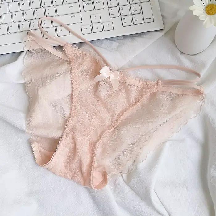 Culotte femme sans couture glace soie sous-vêtements sexy femmes dames slips respirants