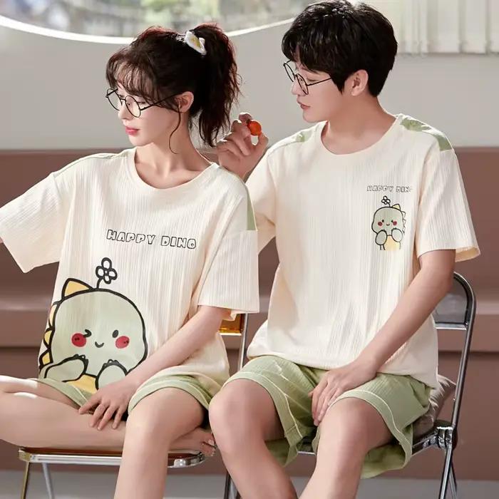 Ensemble de pyjamas de dessin animé pour couple