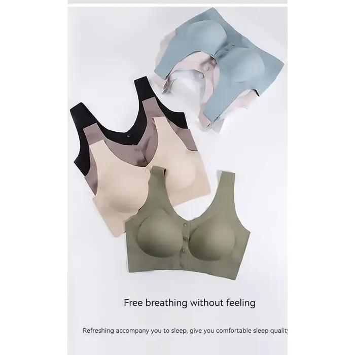 Soutien-gorge ultra-fin respirant à ouverture frontale pour femme