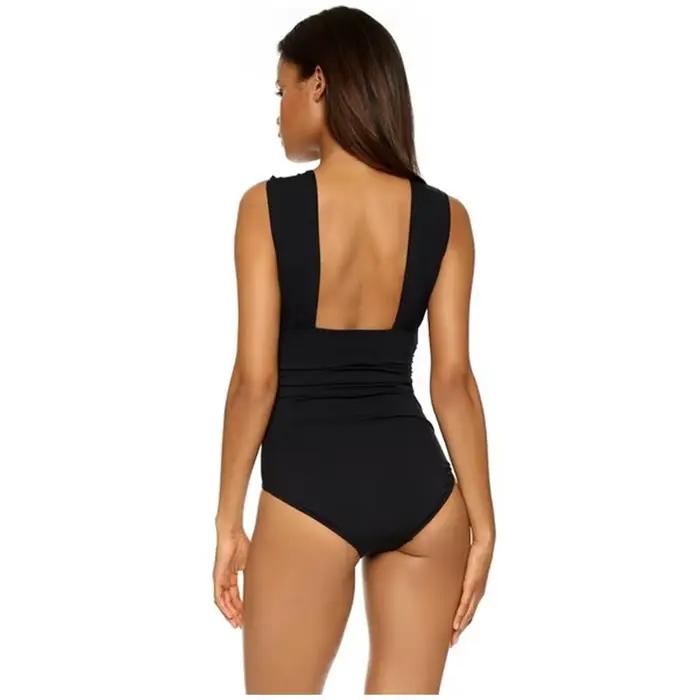 NADANBAO − Maillot de bain une pièce, design tendance, croisé devant, noir, sexy, dos nu, pour femmes, vêtements de plage, d'été