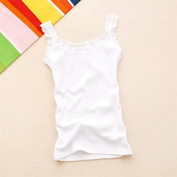 Débardeur sexy et décontracté en coton et polyester pour femmes, coupe moulante, dentelle élégante, multiple couleurs, adapté pour l'été et les sorties nocturnes