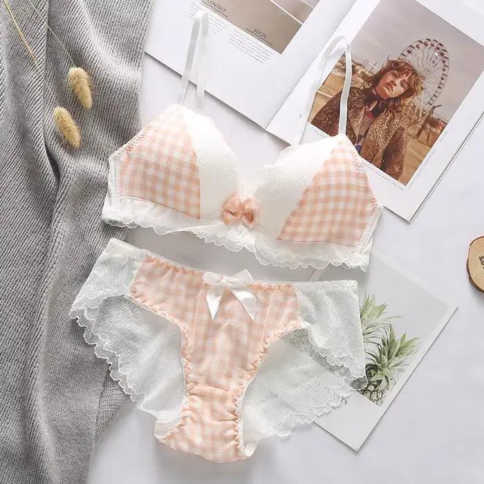 Ensemble de soutien-gorge coréen mignon pour femmes