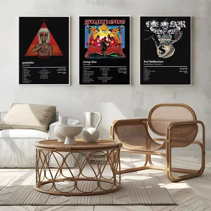 Affiche Singer O-OsamaSon, affiche d'art mural esthétique moderne, articles de décoration de chambre minimalistes