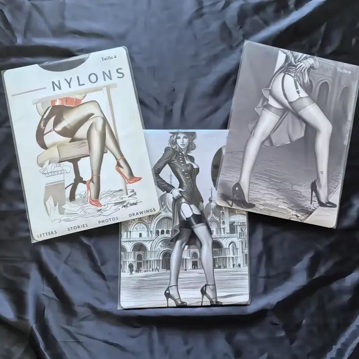 Emballage de détail transparent grande taille, Lingerie Sexy, bas pour femmes, tissu en Nylon Non élastique, bas à longues jambes, médias de pôle danse
