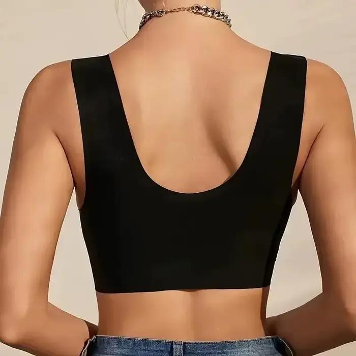 TEmu – soutien-gorge Sexy en dentelle pour femmes, grande taille, boucle avant, sous-vêtements transfrontaliers, tissu en Nylon froncé, enveloppant, respirant, sans couture, push-up