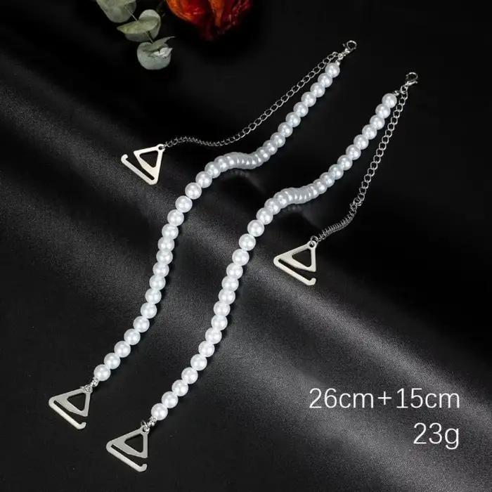 Bretelles de soutien-gorge en perles antidérapantes, Sexy, épaules dénudées, sous-vêtements réglables, sangle d'épaule décorative, amovible, remplacement de bretelles