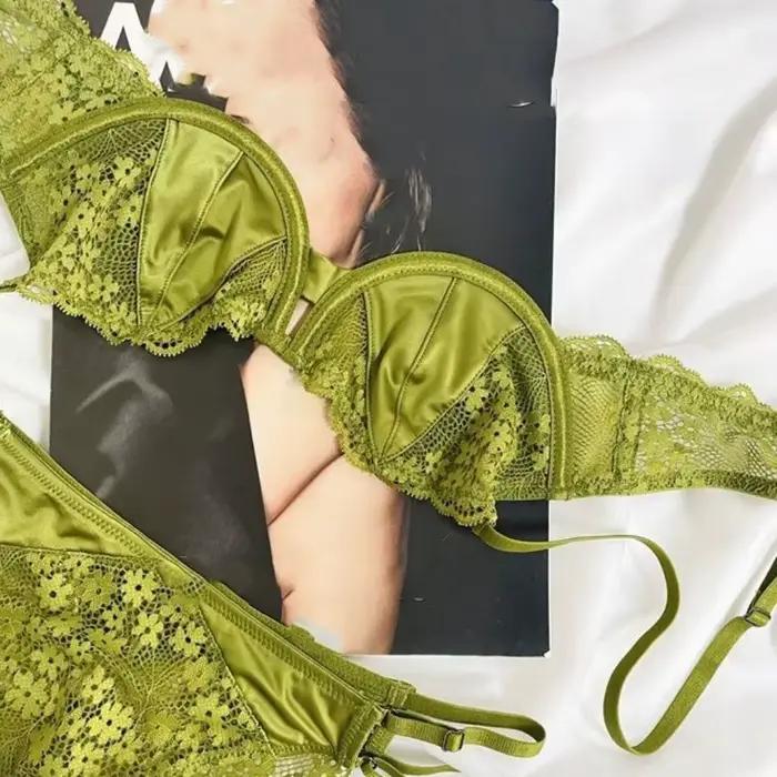 Soutien-gorge intime en maille et dentelle à fleurs