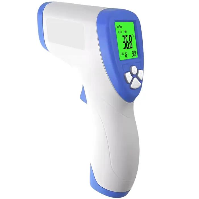 Thermomètre frontal infrarouge médical sans contact ℃ / ℉ Outil de mesure rapide de la température corporelle 1S pour bébé et adulte