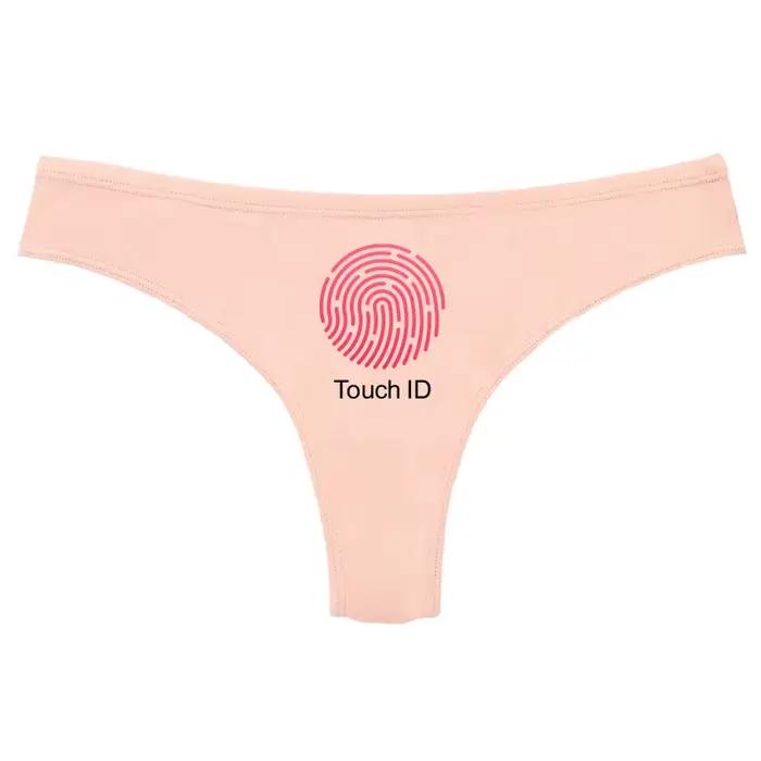 FACE TOUCH ID sous-vêtements drôles pour femmes Lingerie Sexy tentation String taille basse culotte femme slips
