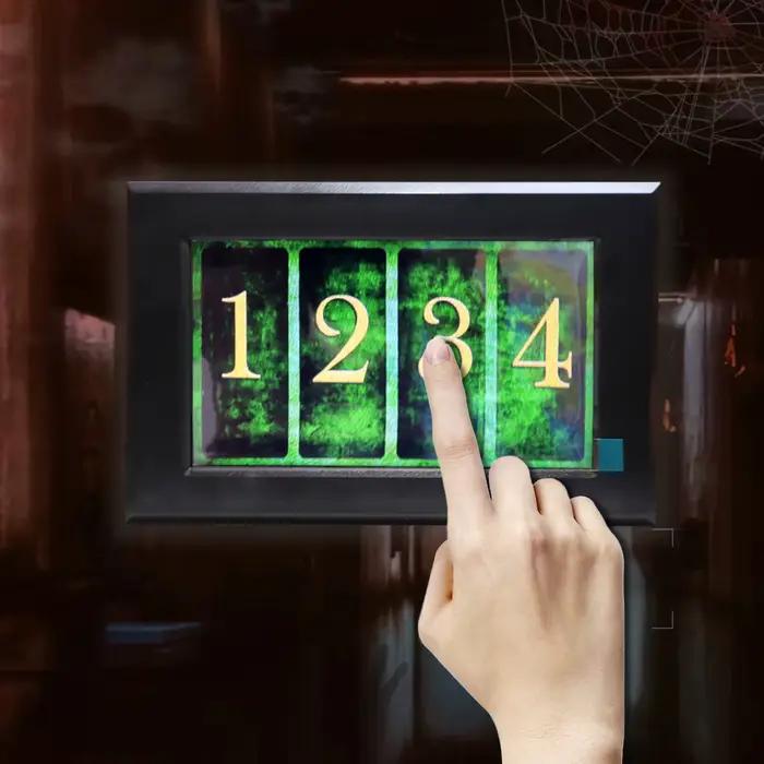 Accessoires de mécanisme de jeu d'évasion en salle secrète de studio mystérieux, puzzle électronique, 7 écrans intelligents uniquement