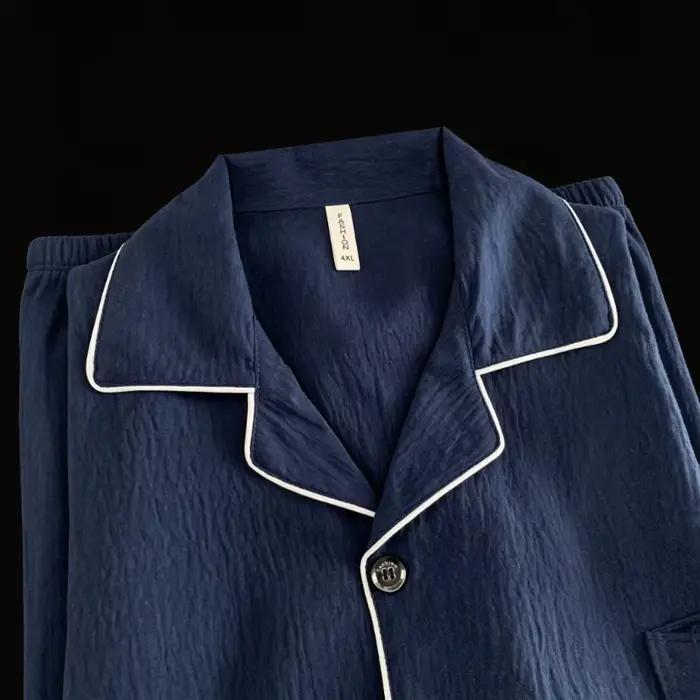 Ensemble de pyjama homme grande taille L-5XL, broderie lettre, mode décontractée, surdimensionné, été, nouveauté 2026, ensemble deux pièces