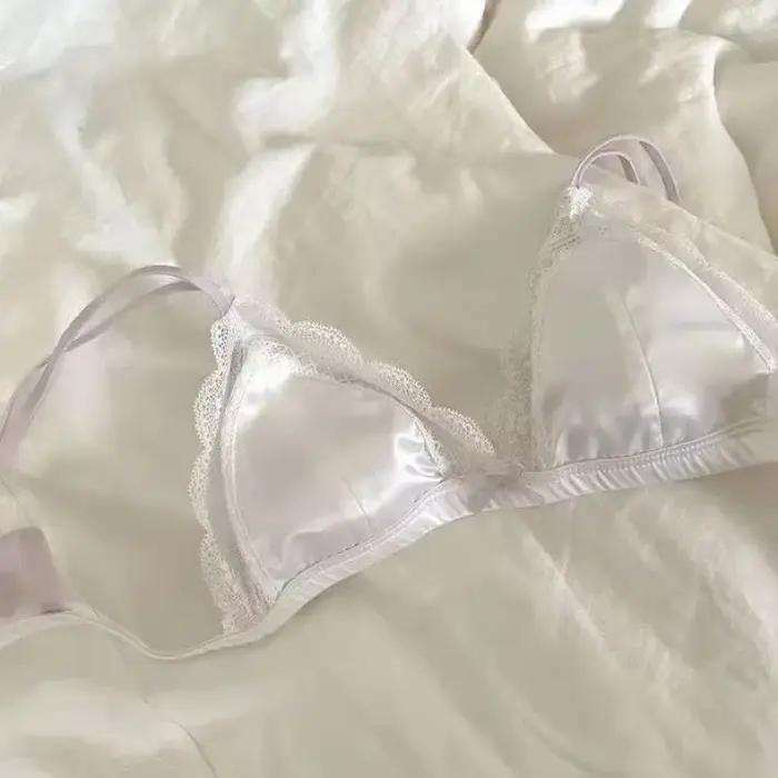 Ensemble de soutien-gorge respirant en dentelle pour fille