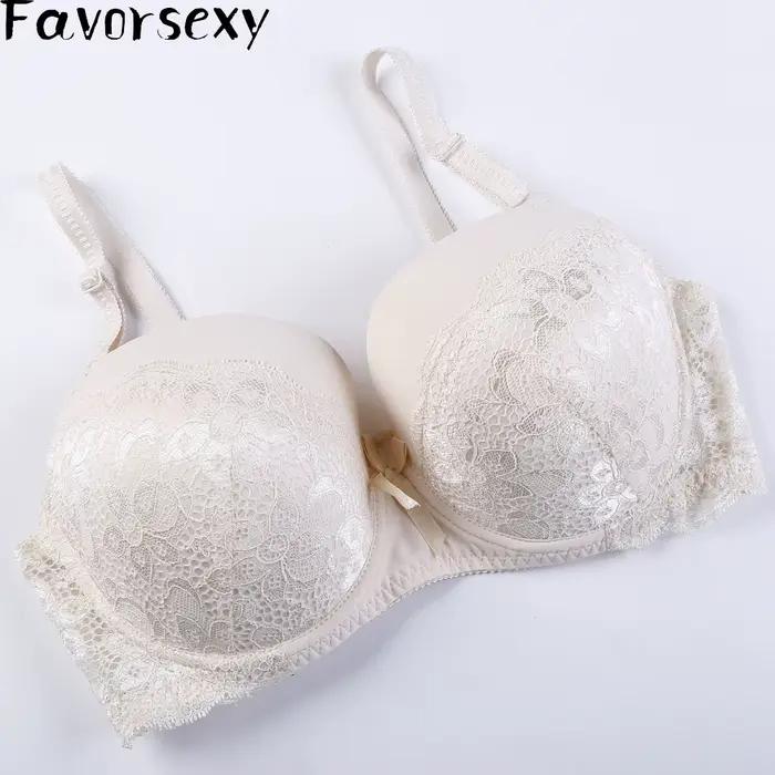 Soutien-gorge Push Up en dentelle brodée pour femme