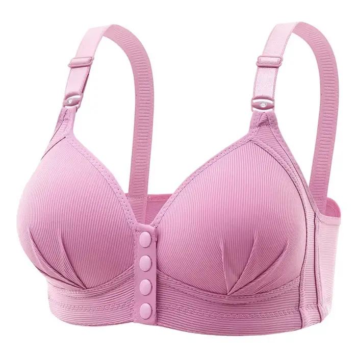 Soutien-gorge à boutons sur le devant sans armatures
