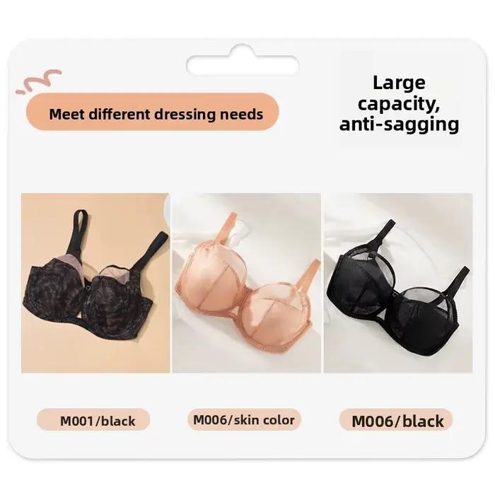 Soutien-gorge minimiseur grande taille, bonnet D-I, couverture complète, Support Anti-affaissement, soutien-gorge sans fil pour gros buste, maille transparente pour femmes jusqu'à 100kg