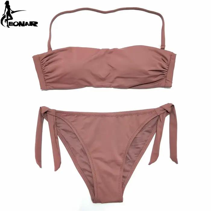 EONAR Bandeau Bikinis femmes Maillot De Bain Push Up brésilien Bikini ensemble maillots De Bain femme maillots De Bain natation