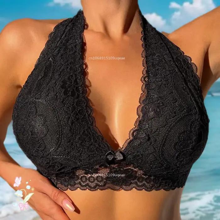 Soutien-gorge à bretelles suspendu au cou pour femmes