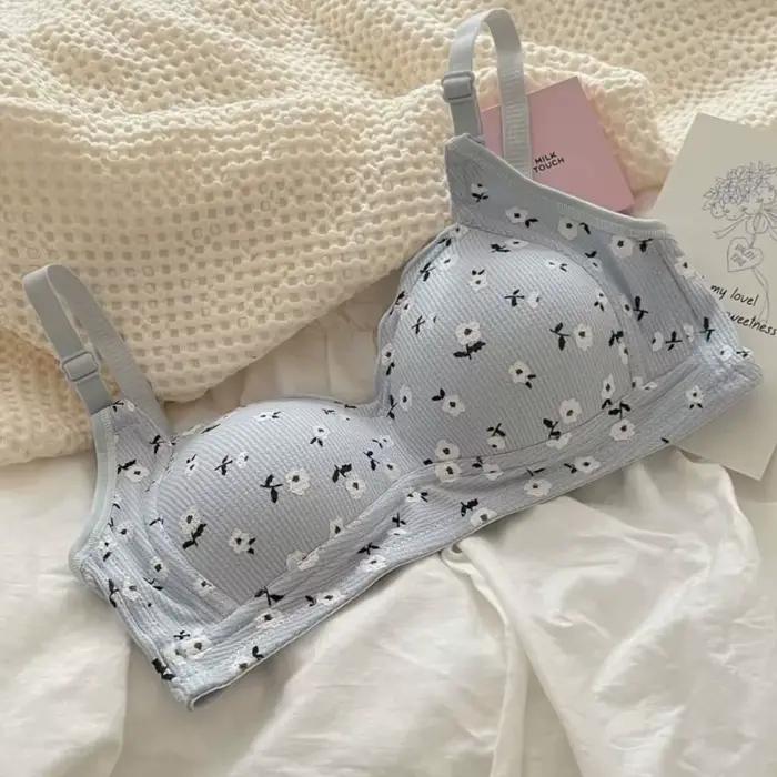 Lingerie confortable à imprimé floral pour femmes