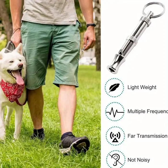 Sifflet pour arrêter d'aboyer pour chien, son réglable, porte-clés, rappel professionnel, animal de compagnie, chiot, chat, 1 pièce, 2 pièces