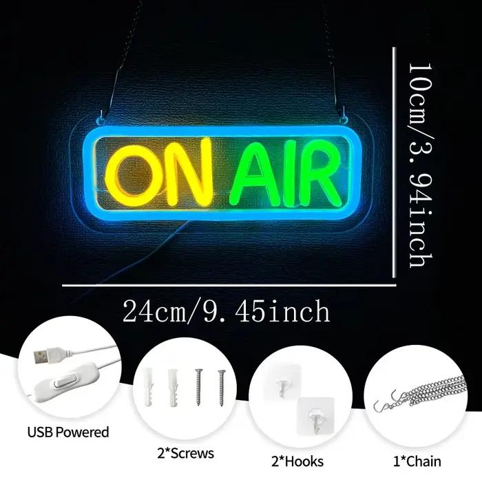 Enseigne au néon sur l'air, veilleuses LED, panneaux décoratifs alimentés par USB, pour salle, Bar, Pub, magasin, Club, Garage, fête, décoration murale