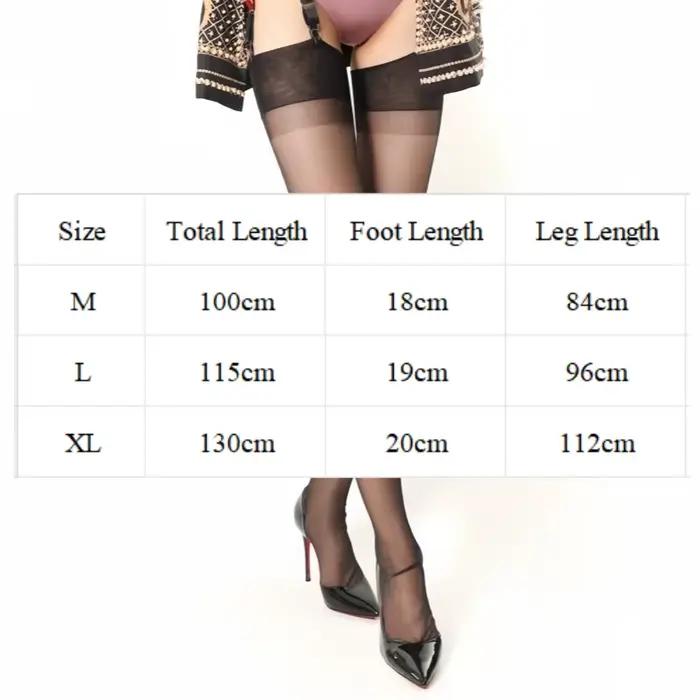 Emballage de détail transparent grande taille, Lingerie Sexy, bas pour femmes, tissu en Nylon Non élastique, bas à longues jambes, médias de pôle danse
