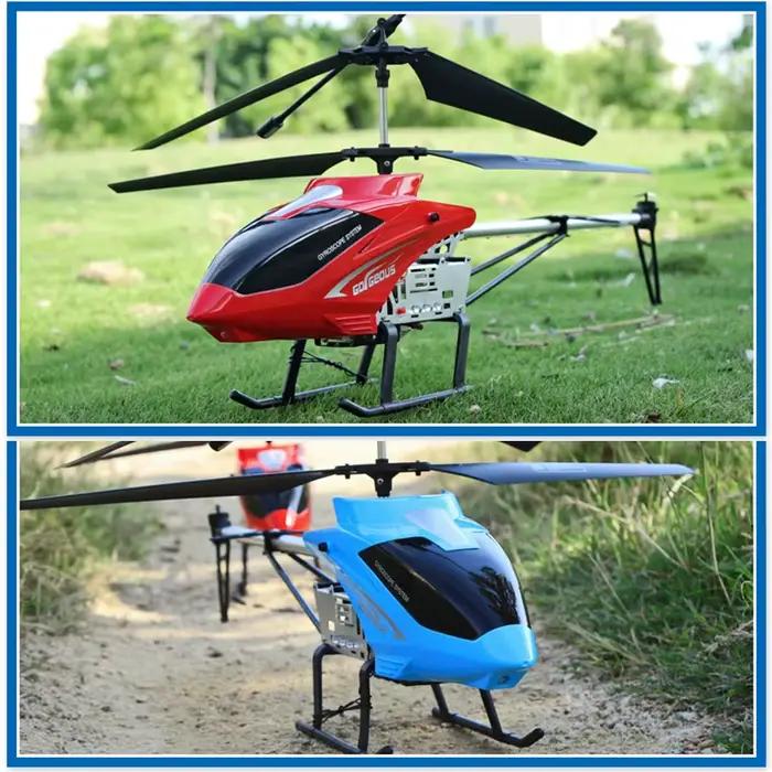 Hélicoptère Rc avec télécommande, grand avion Extra Durable, jouet pour enfants, modèle de Drone d'extérieur 3,5 canaux 80cm, grand hélicoptère