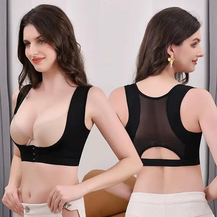 Correcteur de dos de soutien-gorge en nylon sans fil pour une silhouette élégante et une posture améliorée pour femmes occasions quotidiennes et spéciales