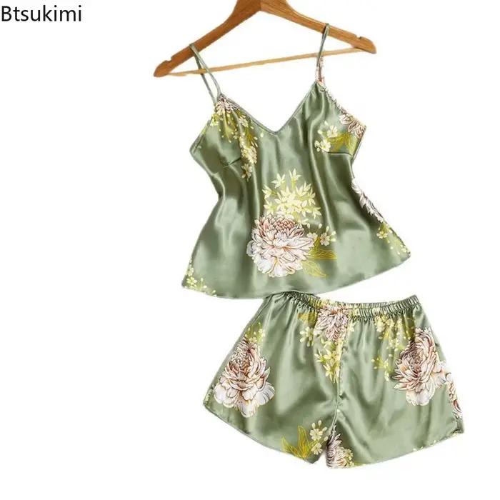 Ensemble de pyjama pour femmes à imprimé floral