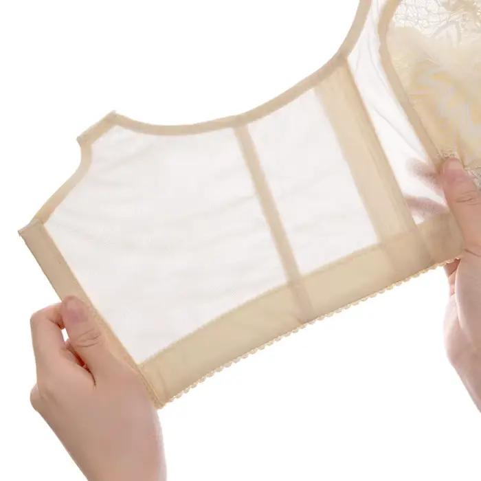 Soutien-gorge froncé Ultra-fin BCDEFG, bonnet complet réglable, Anti-affaissement, grande poitrine d'été, petite dentelle pour femmes, Anti-vide