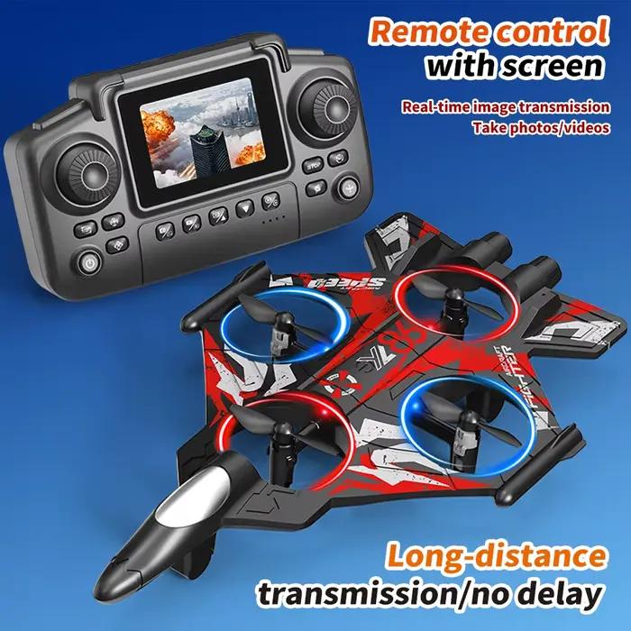 Avion RC YL86, hélicoptère, trois vitesses, avion à bascule à 360 degrés ° Drone RC Jouets de combat à maintien d'altitude fixe