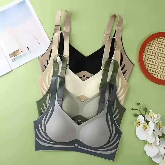 Soutien-gorge froncé de grande taille pour femmes