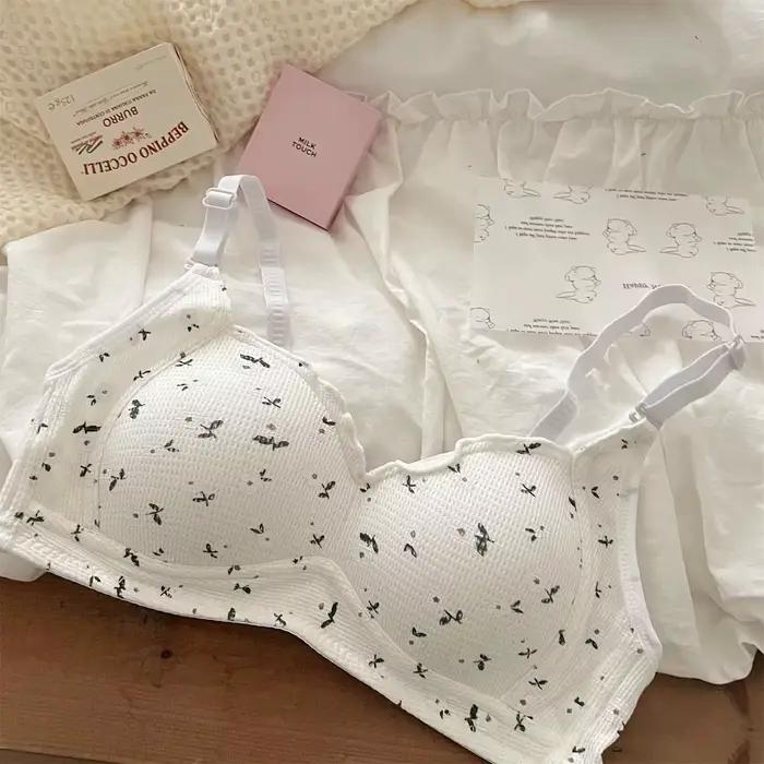 Lingerie confortable à imprimé floral pour femmes