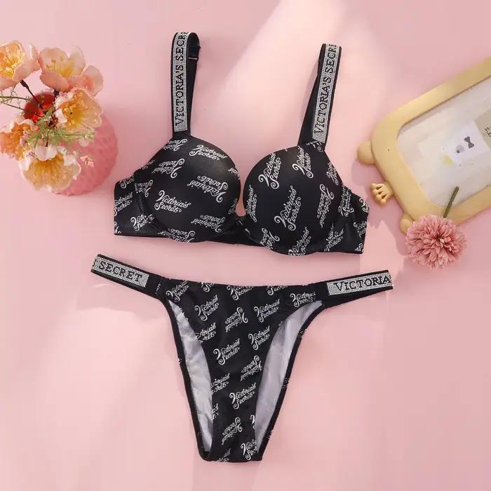 Ensemble soutien-gorge push-up et culotte Victoria's Secret pour femme